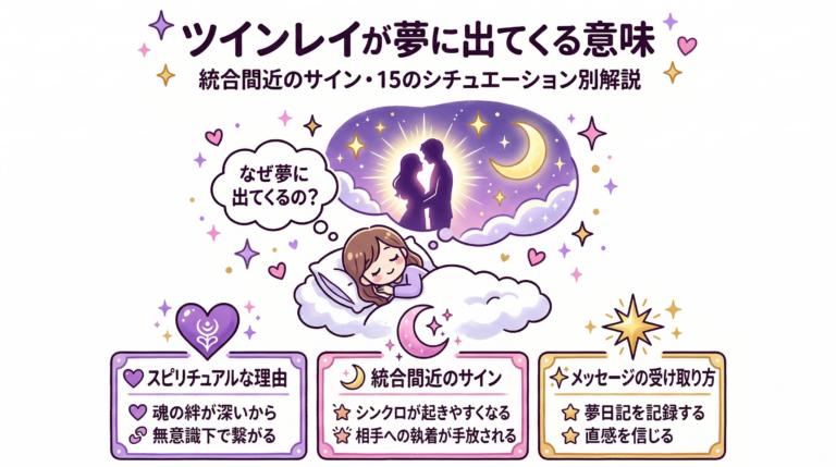 ツインレイが夢に出てくるのは統合のサイン?意味・メッセージをシチュエーション別に徹底解説