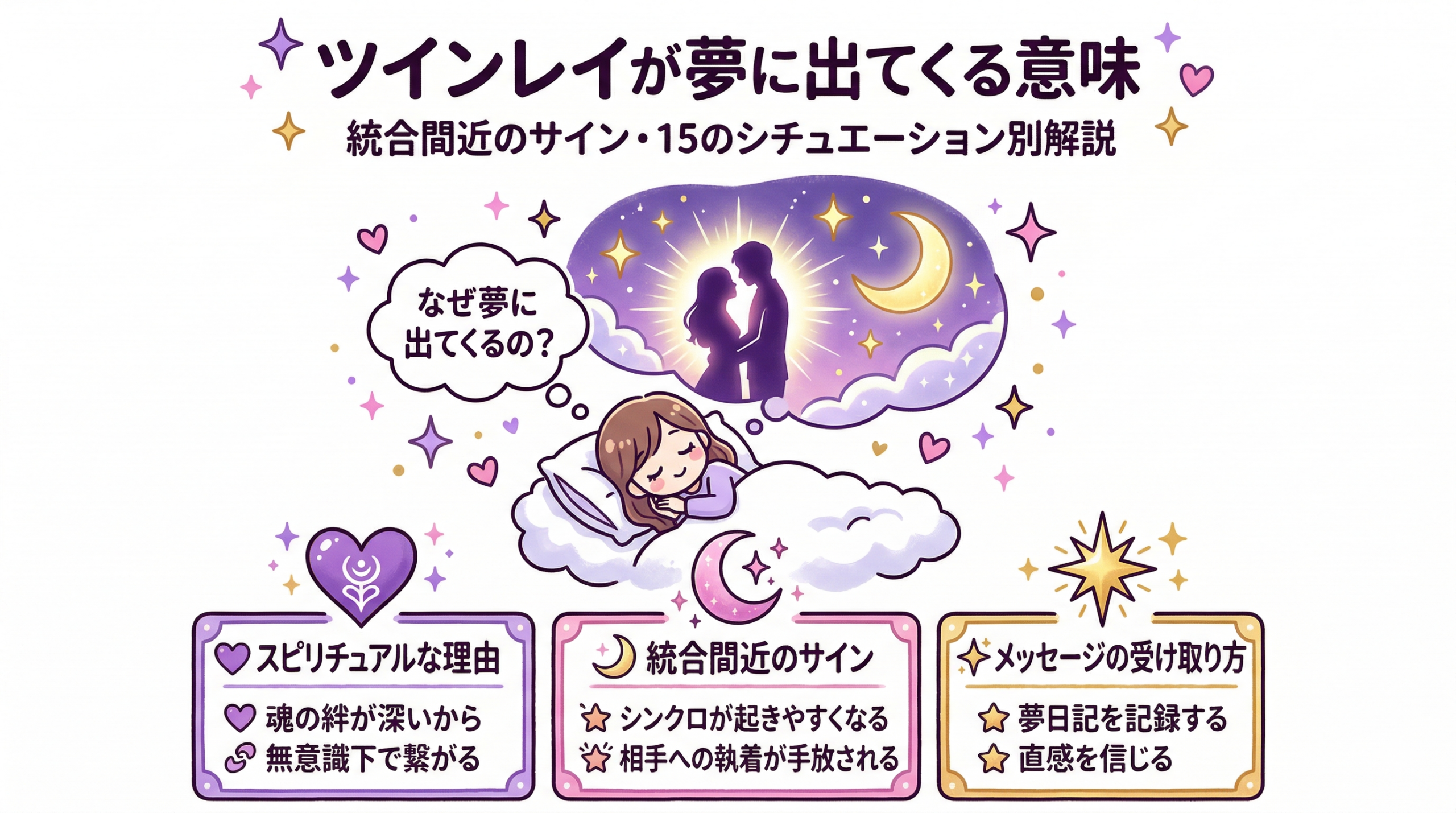 ツインレイが夢に出てくるのは統合のサイン？意味・メッセージをシチュエーション別に徹底解説