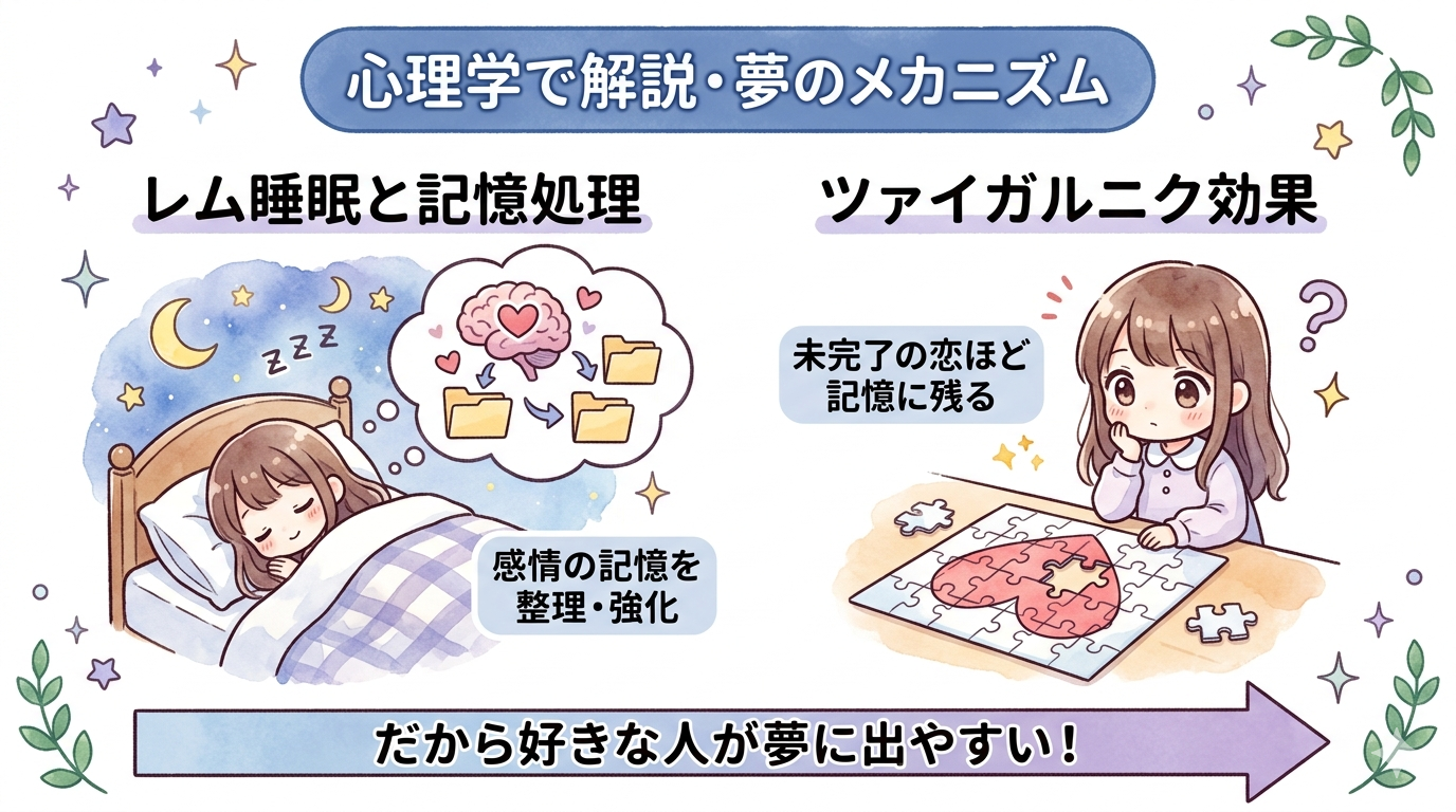 心理学で解説 夢のメカニズム