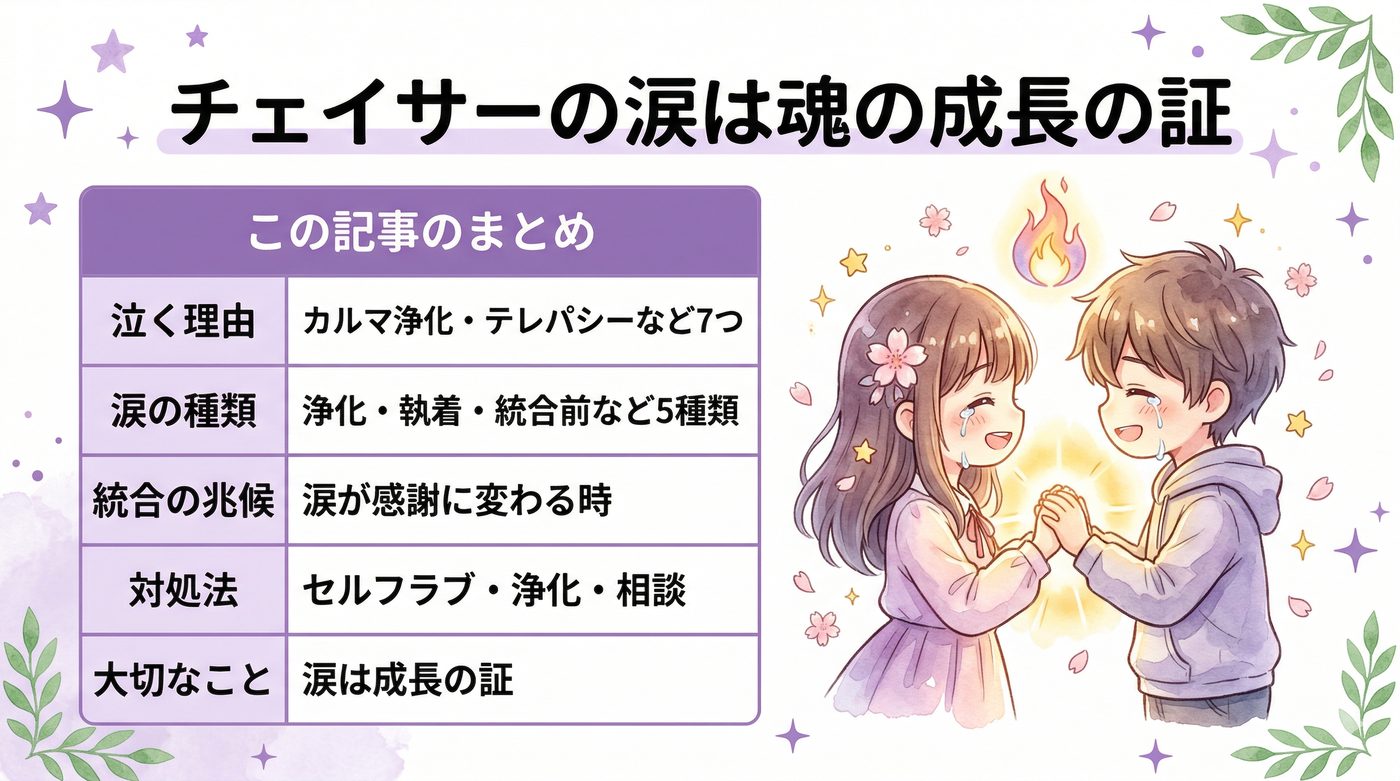 チェイサーの涙は魂の成長の証