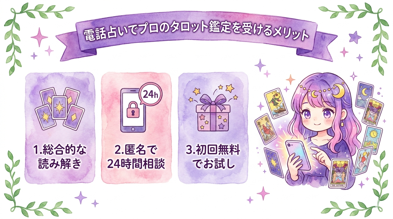 電話占いでプロのタロット鑑定を受けるメリット