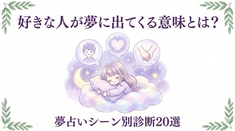 好きな人が夢に出てくる意味とは？夢占いで読み解くシーン別診断20選