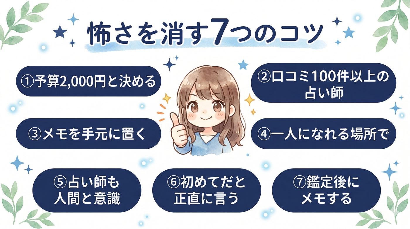 占術別初めての体験イメージ比較