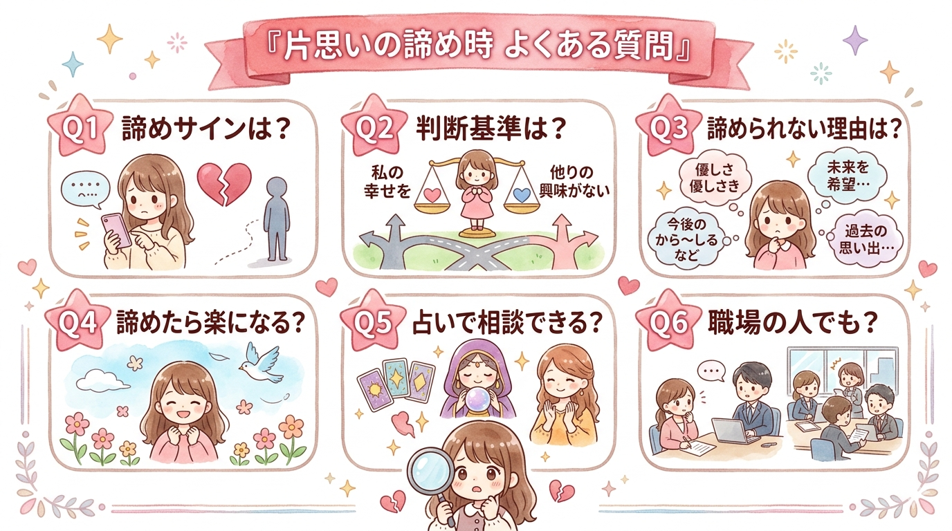 片思いの諦め時よくある質問