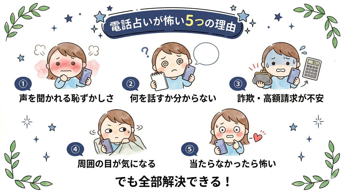 電話占いが怖い5つの心理的な理由
