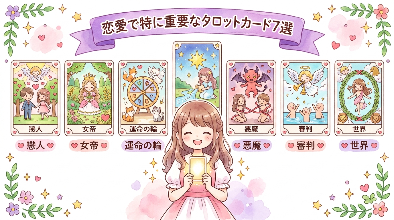恋愛で特に重要なタロットカード7選
