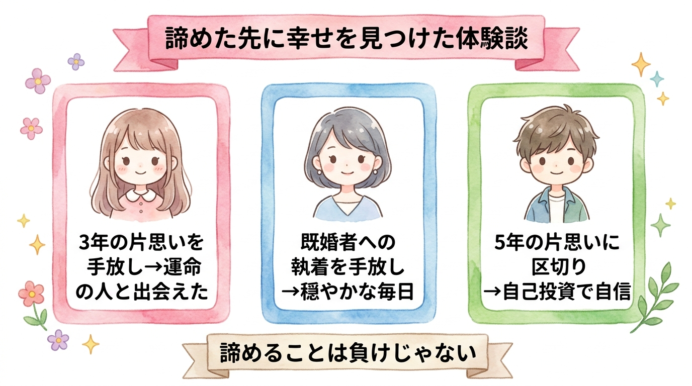 諦めた先に幸せを見つけた体験談