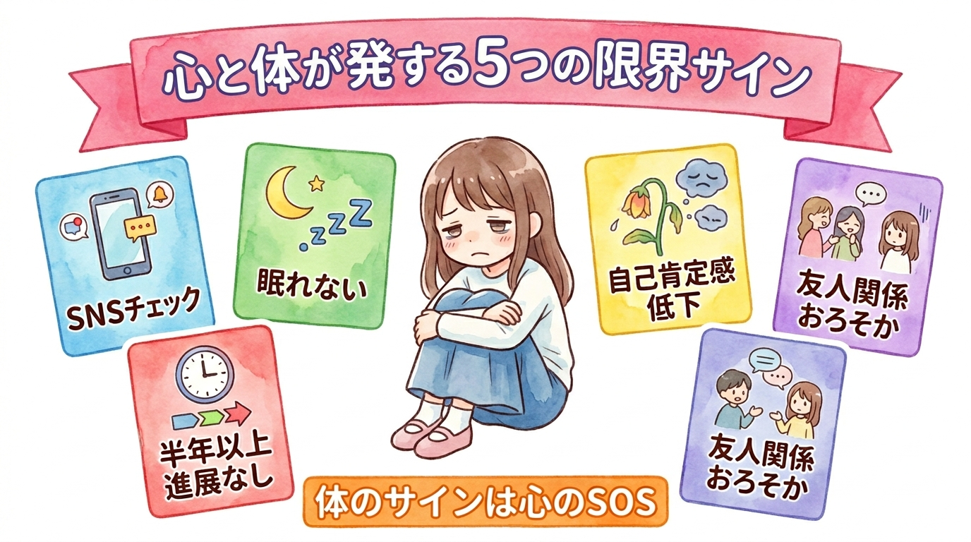 自分の心と体が発する5つの限界サイン