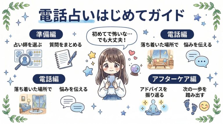 電話占いが初めてで怖い人へ|不安・緊張を解消して安心して使う完全ガイド