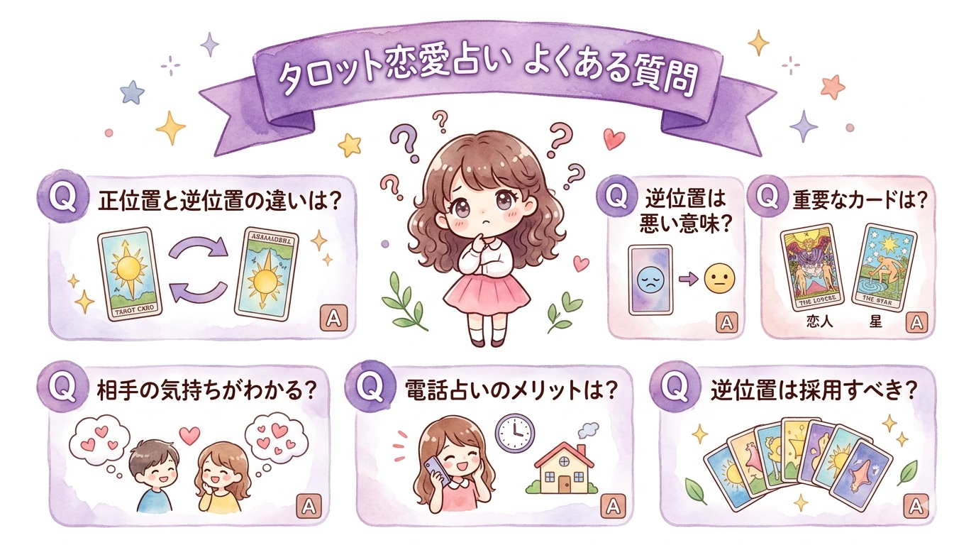 タロット恋愛占いよくある質問