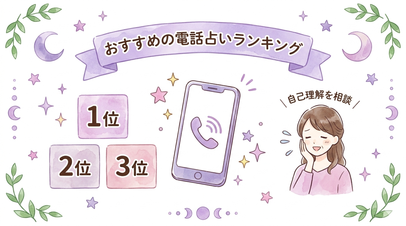 人間関係の悩みにおすすめの電話占いランキング画像