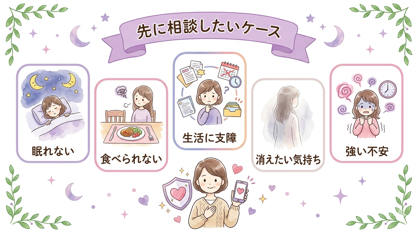 占いより先に公的窓口へ相談したいケースの図解