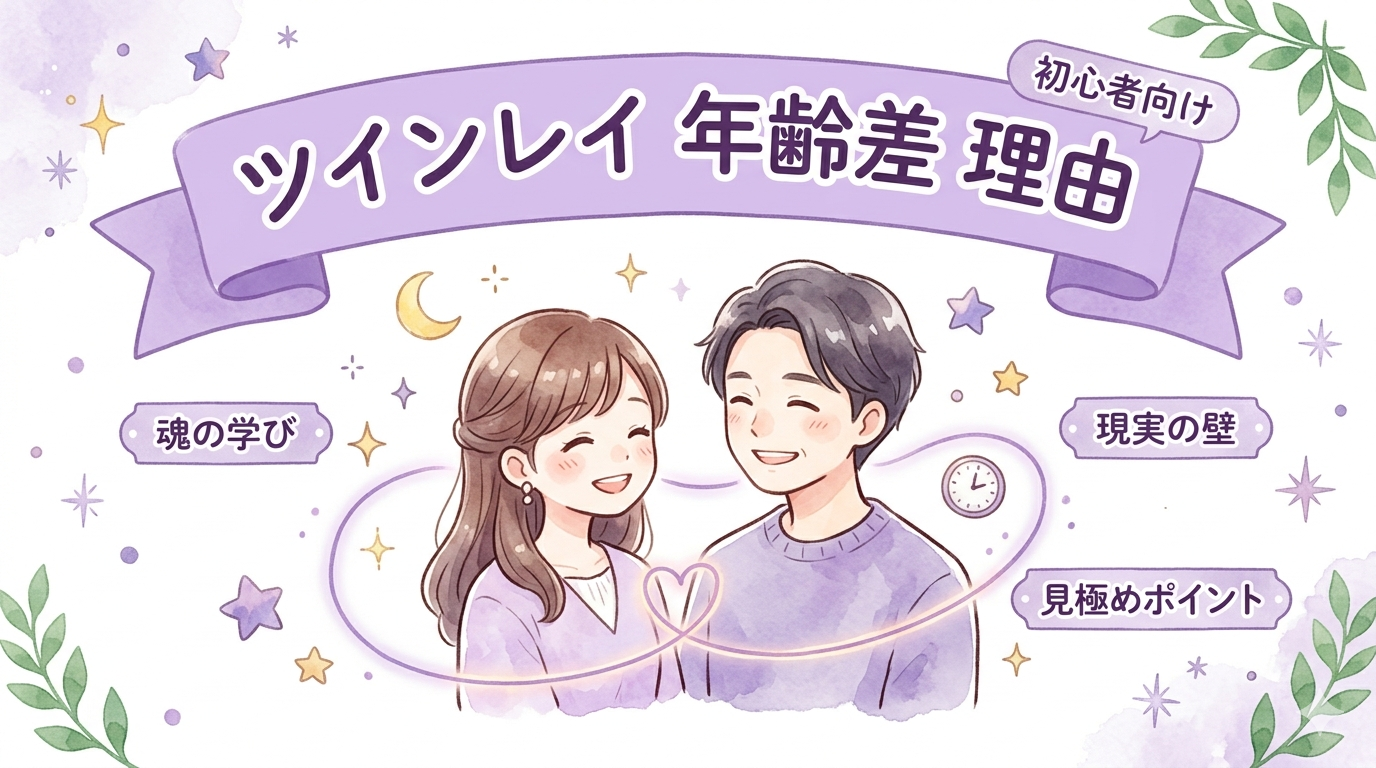 ツインレイに年齢差がある理由7つ｜年上・年下で出会う意味と現実的な向き合い方