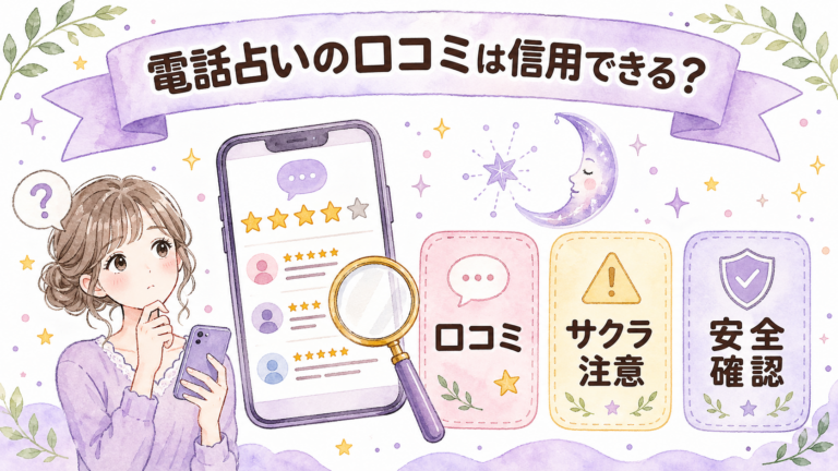 電話占いの口コミは信用できる?サクラっぽい評判の見分け方と安全な選び方