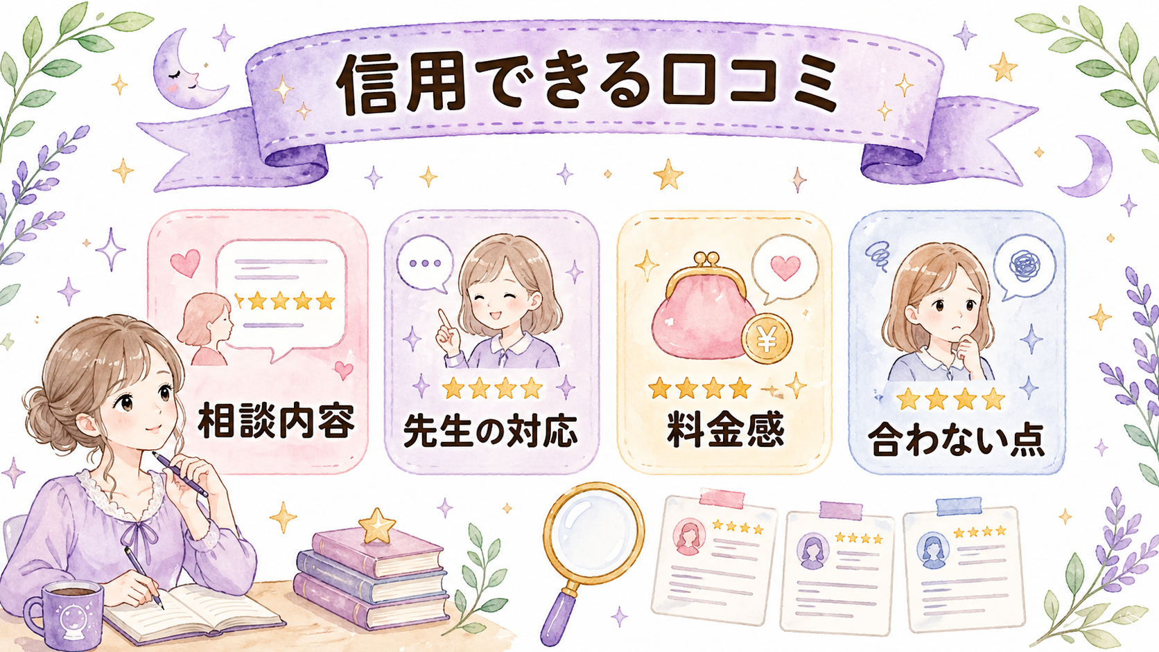 信用できる口コミと信用しにくい口コミの違い