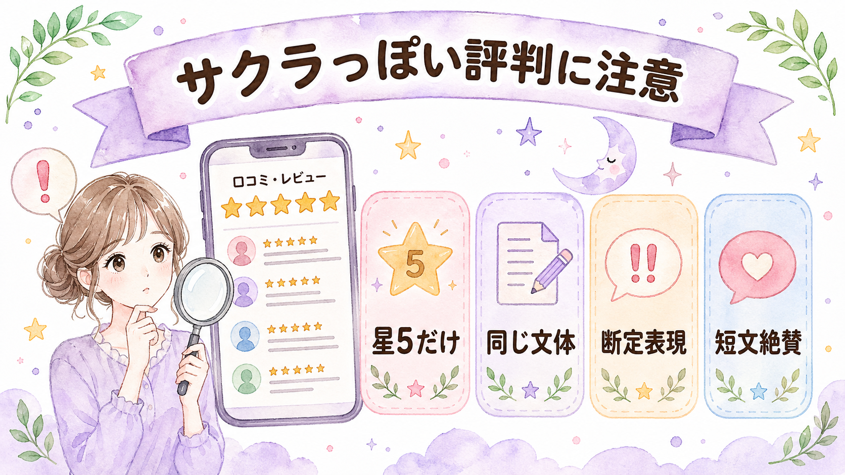 サクラっぽい電話占い口コミを見分けるチェックリスト