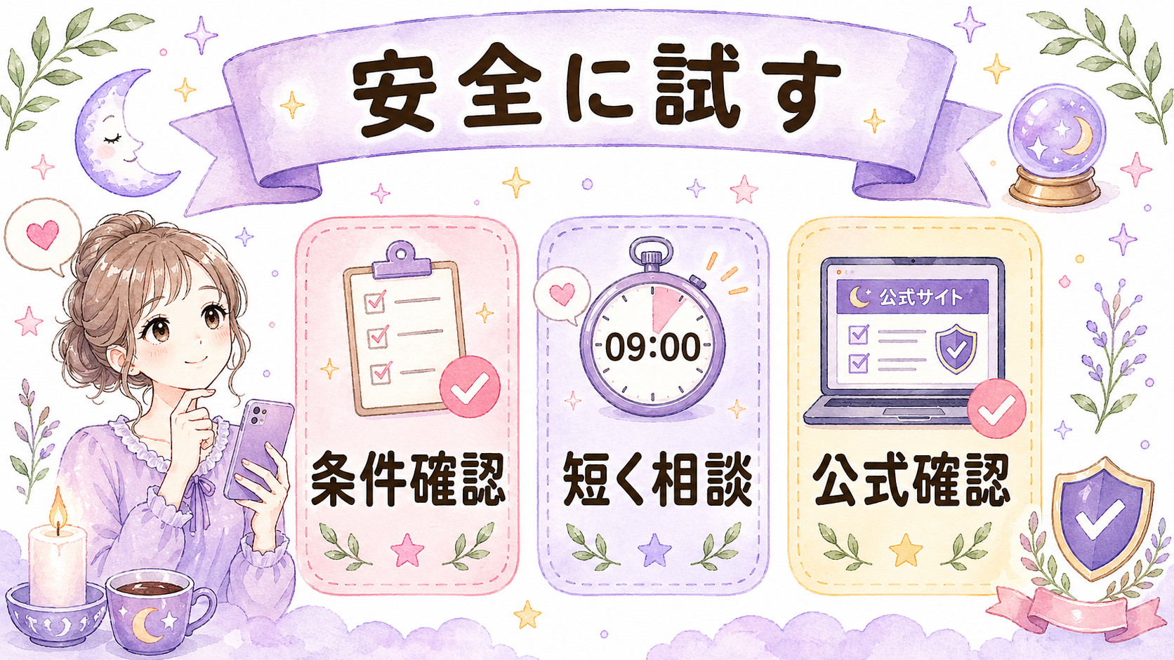 電話占い初回無料を安全に使うまとめ