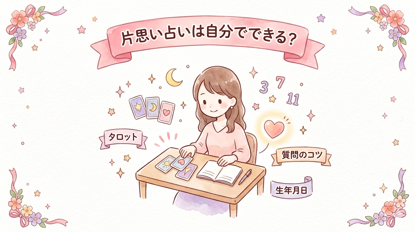 片思いは占いで自分でもできる？自分でできる占い5選と質問のコツ・注意点