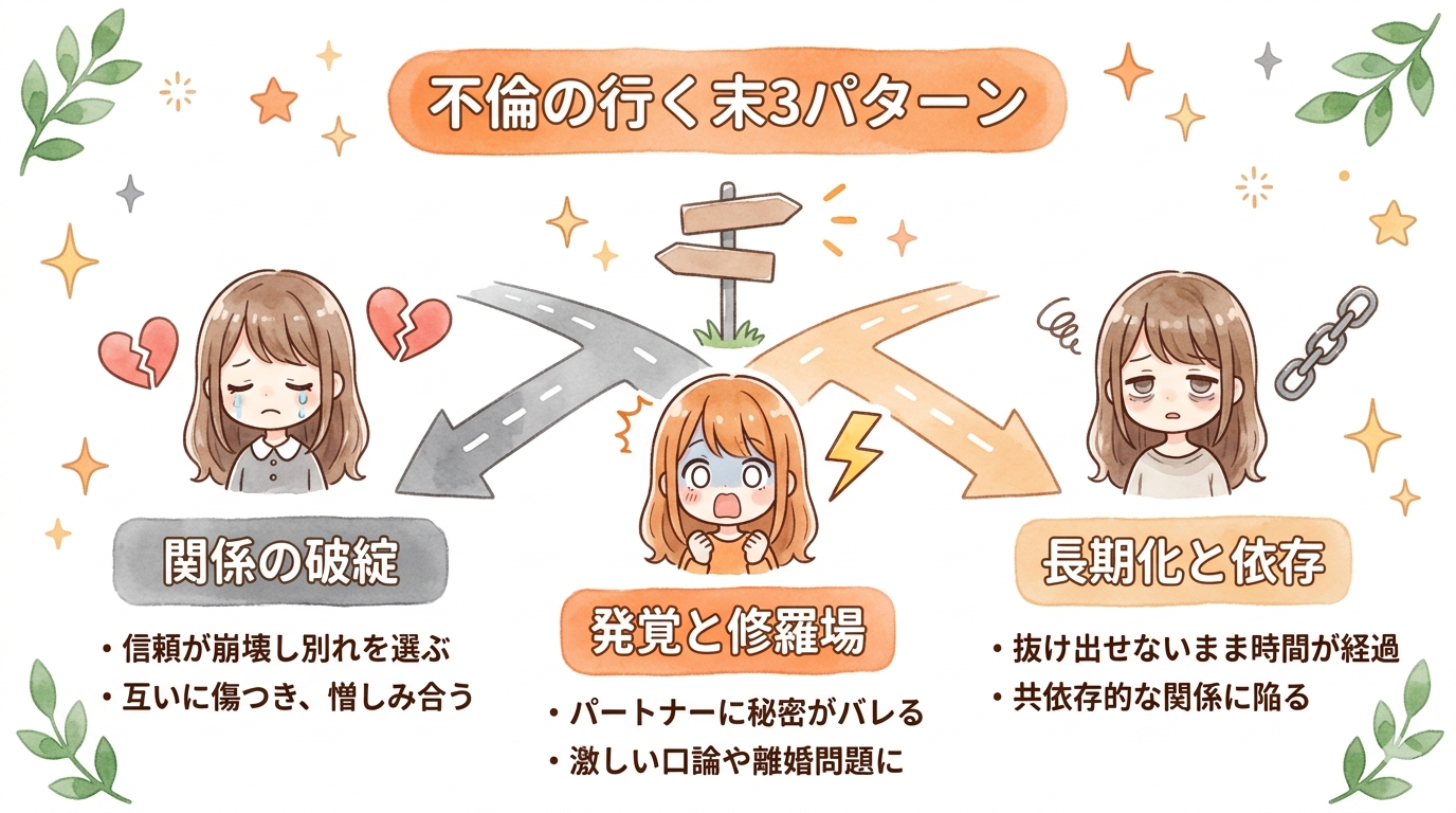 罪悪感がなくなった不倫の結末3パターン