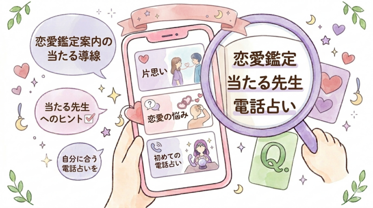 恋愛鑑定が当たる電話占いは?悩み別の選び方とおすすめ相談先5選