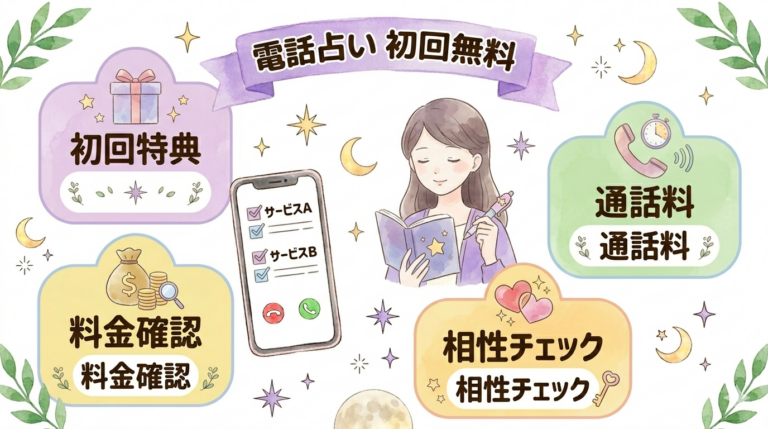 電話占い初回無料おすすめランキング2026｜無料特典をムダにしない選び方