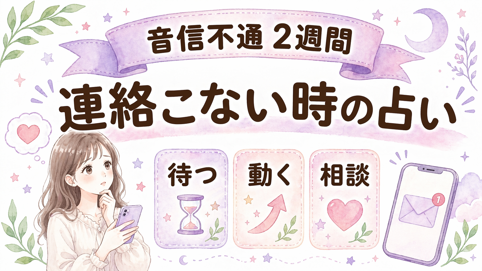 音信不通が2週間続く時は占いで何がわかる？連絡すべきか見分ける方法