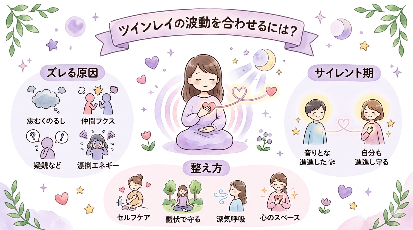 ツインレイの波動を合わせるには？ズレる原因と日常でできる整え方を解説