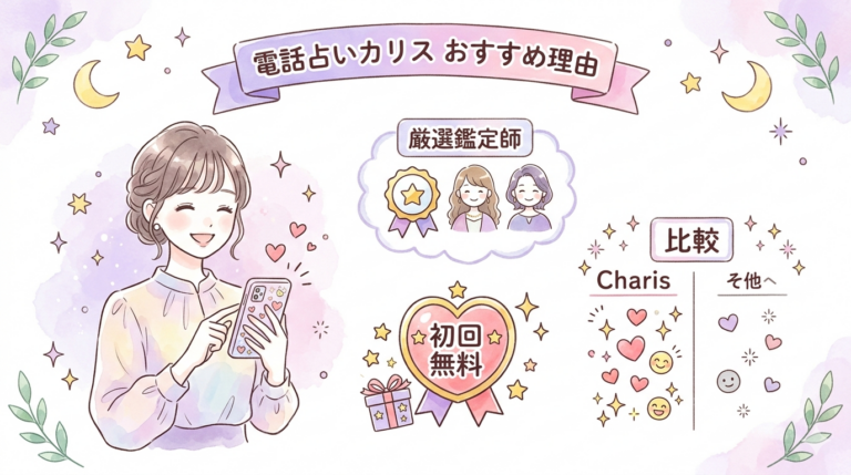 電話占いカリスがおすすめな理由7つ|向いている人・他社比較まで解説
