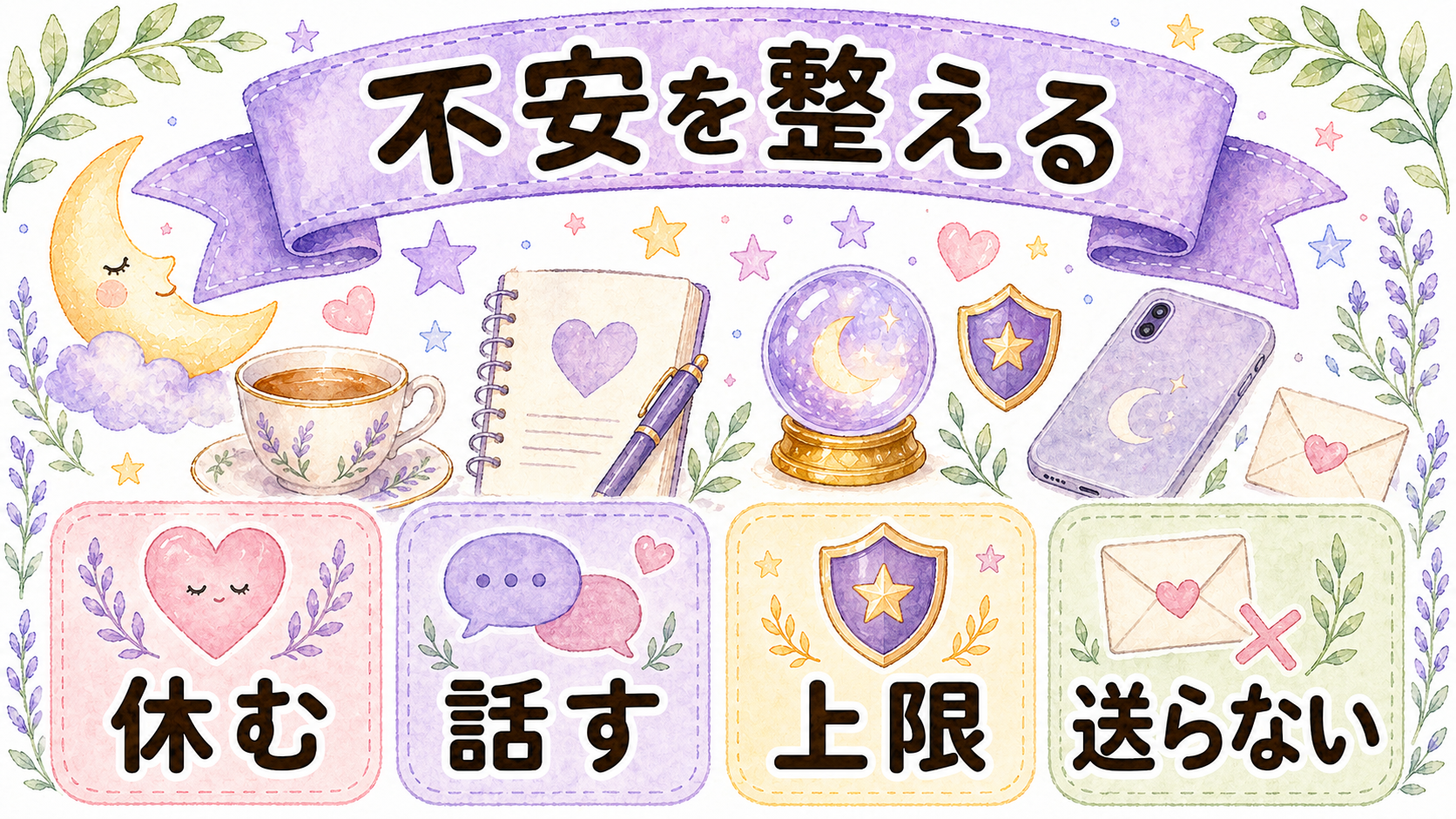 彼の既読無視で不安が強い時のセルフケア