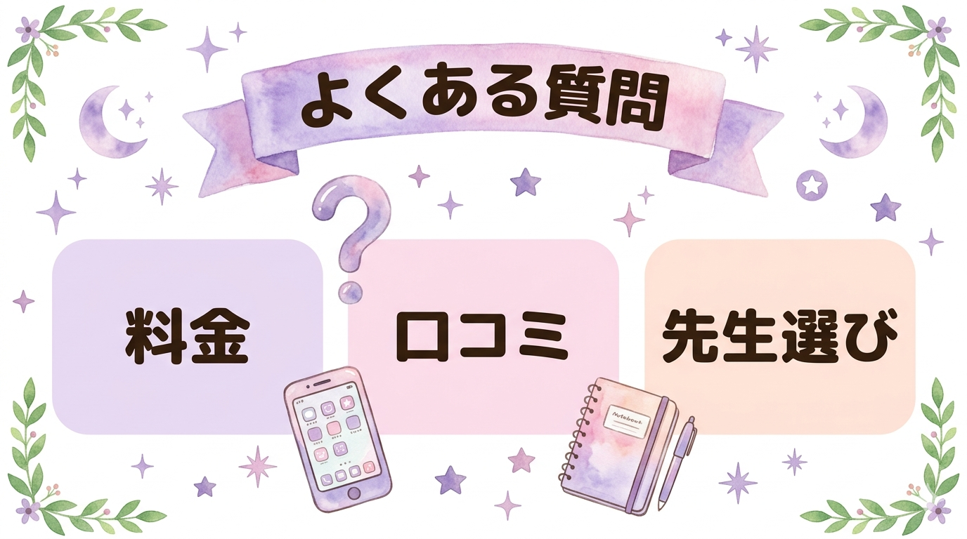 カリスのよくある質問をまとめたイラスト