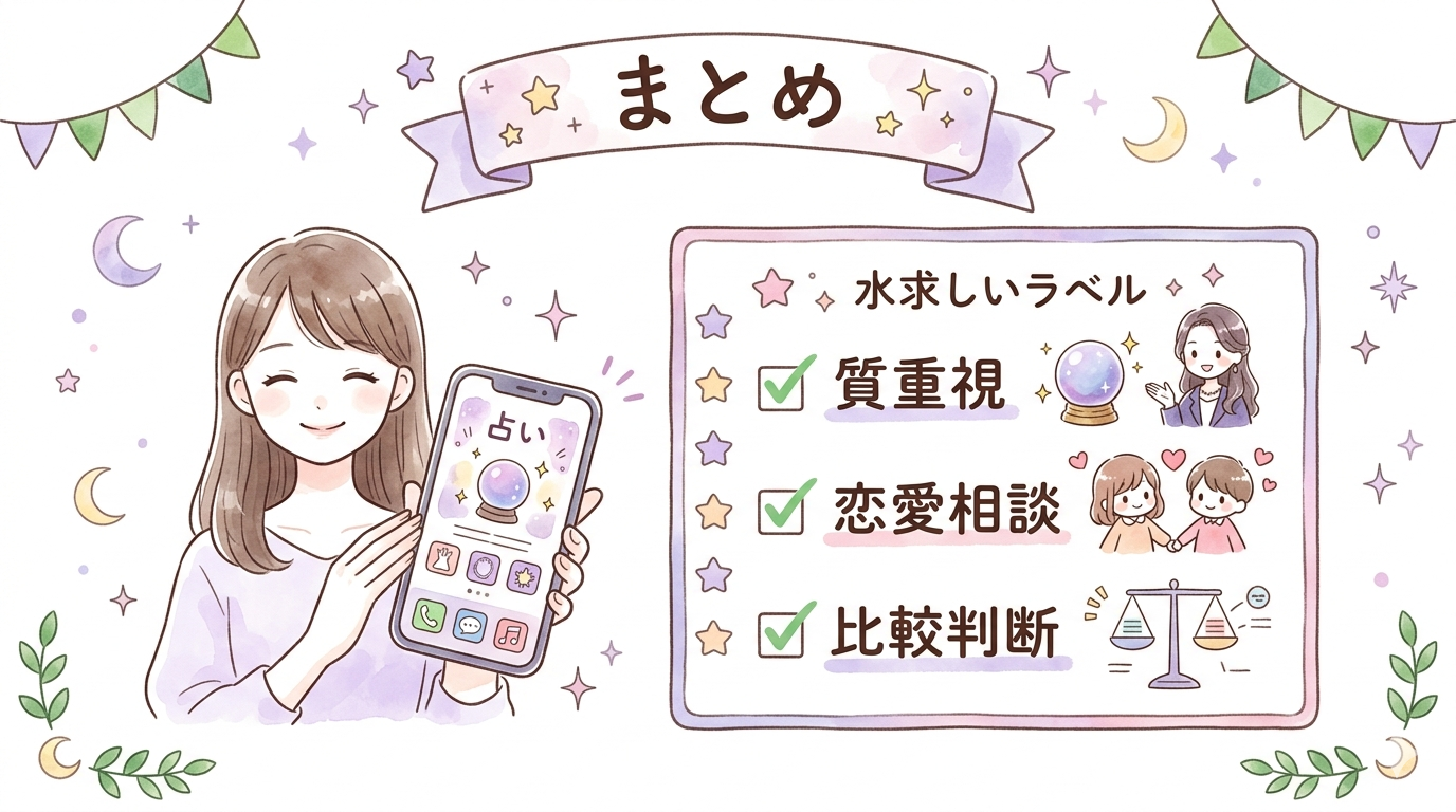電話占いカリスがおすすめな理由のまとめ