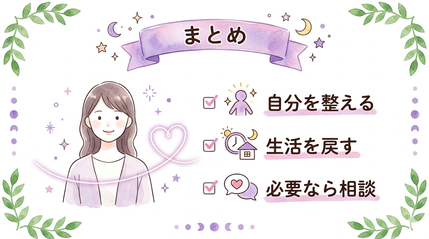 ツインレイの波動を合わせる時によくある質問をまとめたイラスト