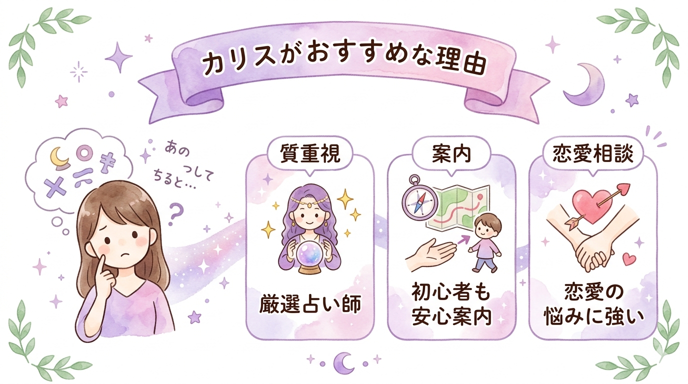電話占いカリスがおすすめな理由の結論