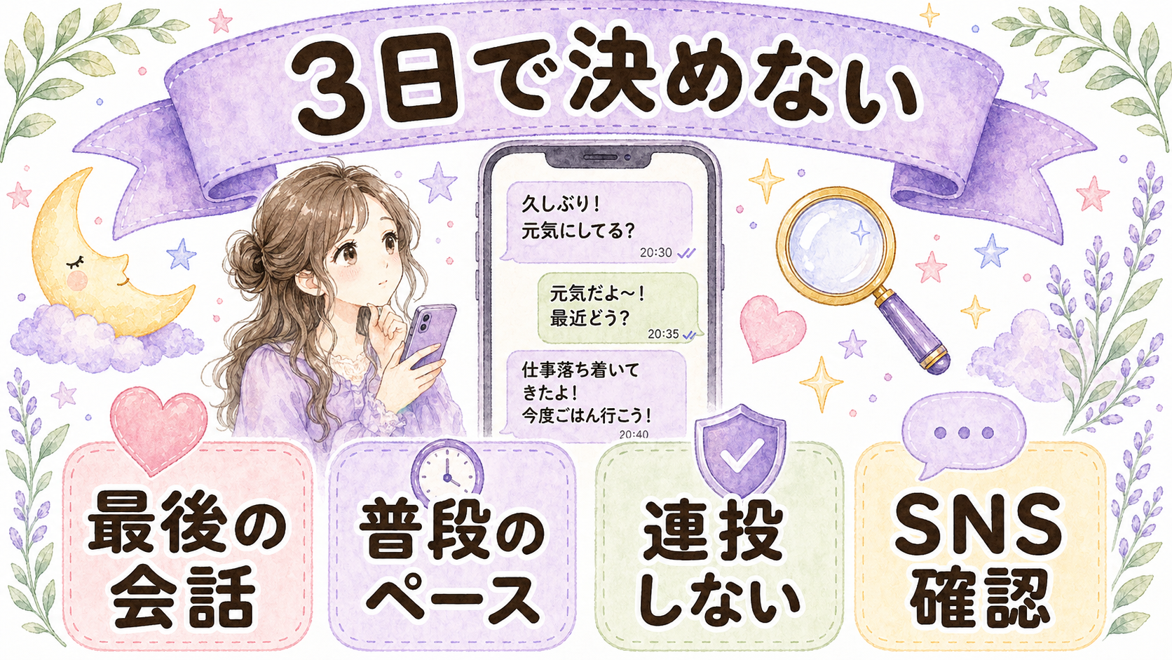 彼に3日既読無視された時の結論