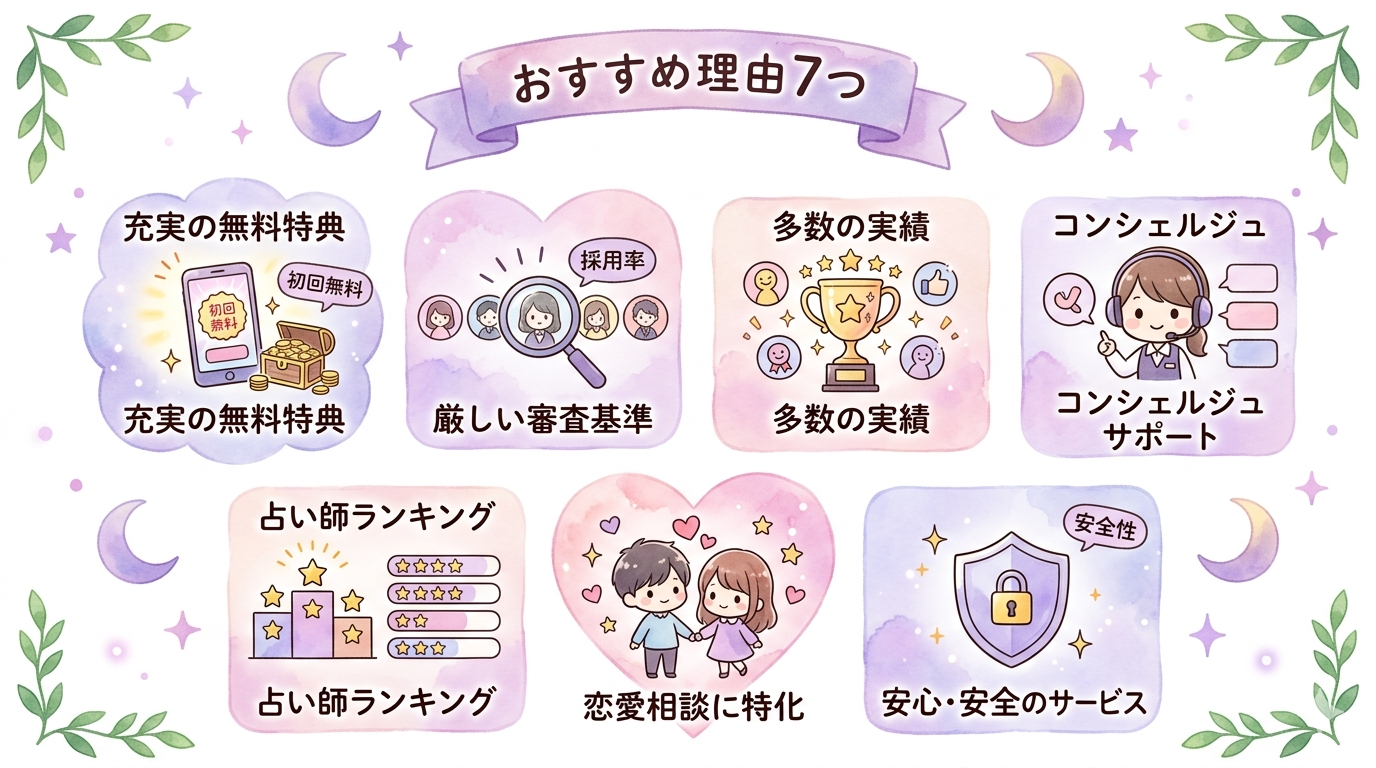 電話占いカリスのおすすめ理由7つ