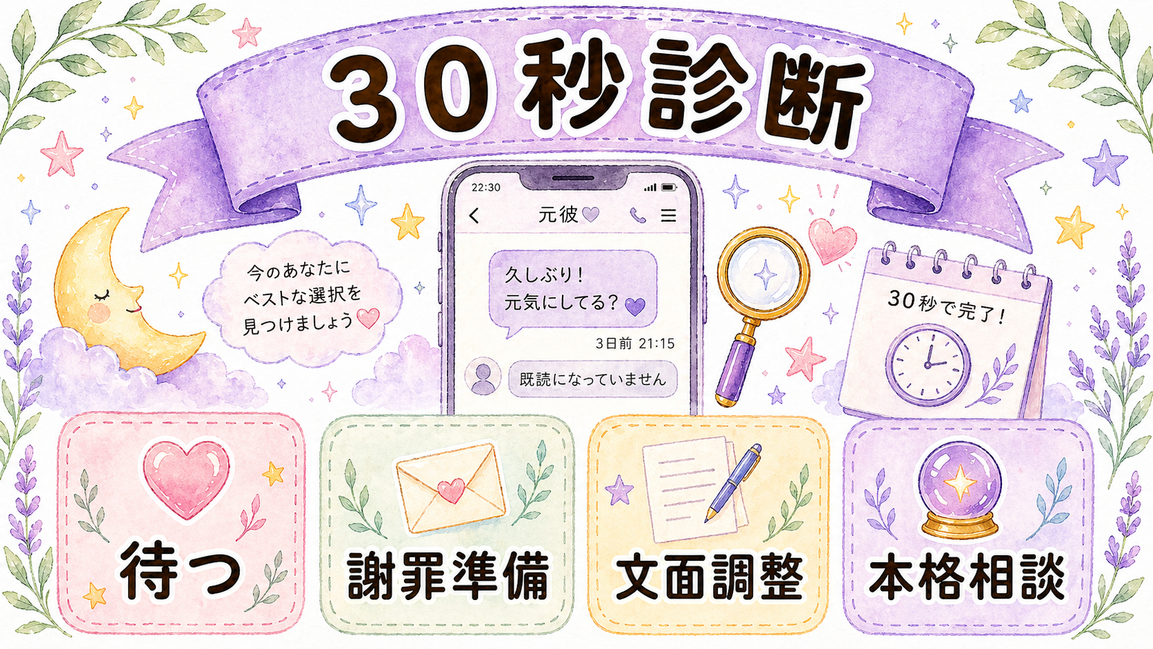 元彼の未読無視で今の行動を判断する30秒診断