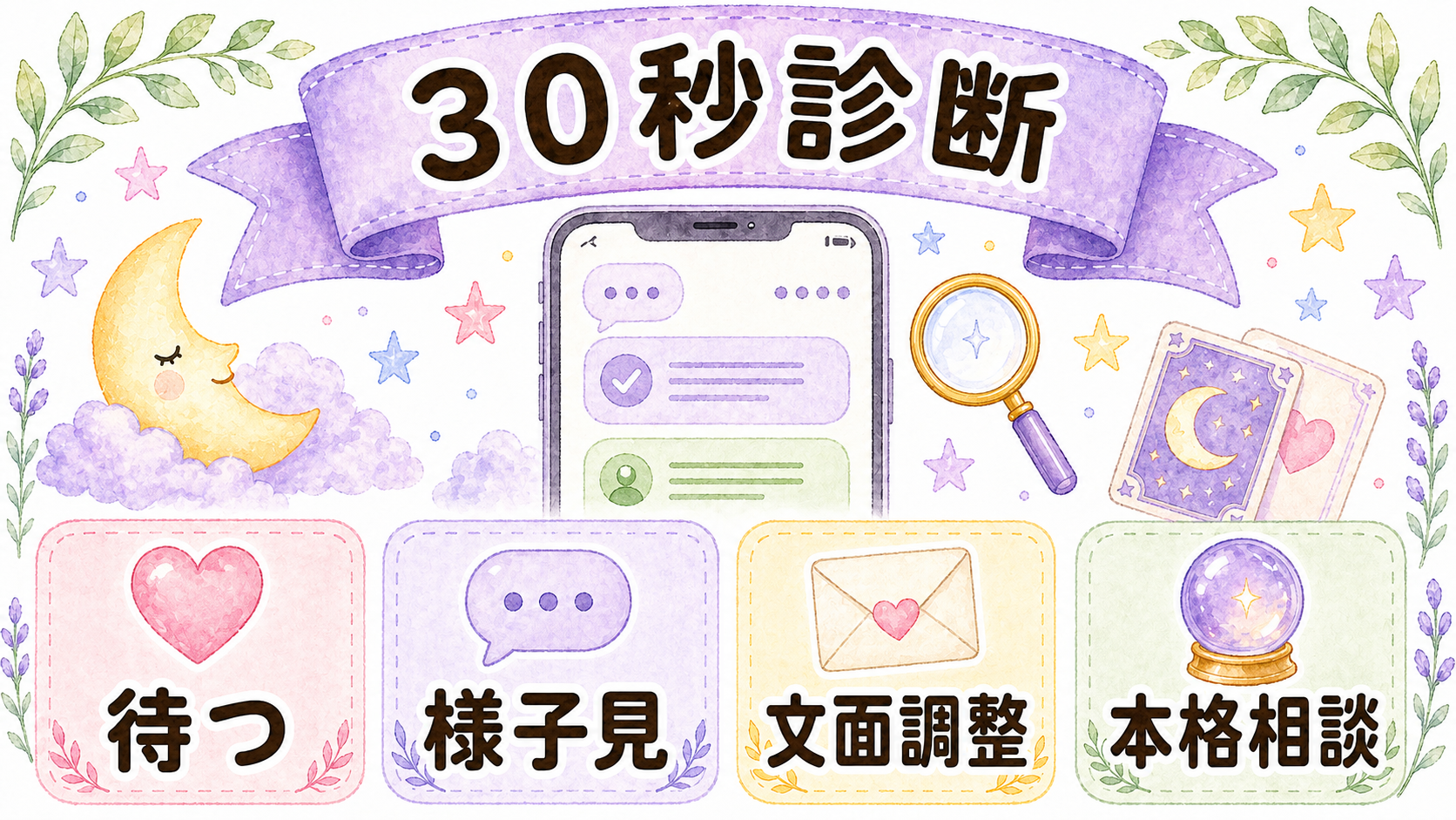 彼の既読無視で今の行動を判断する30秒診断
