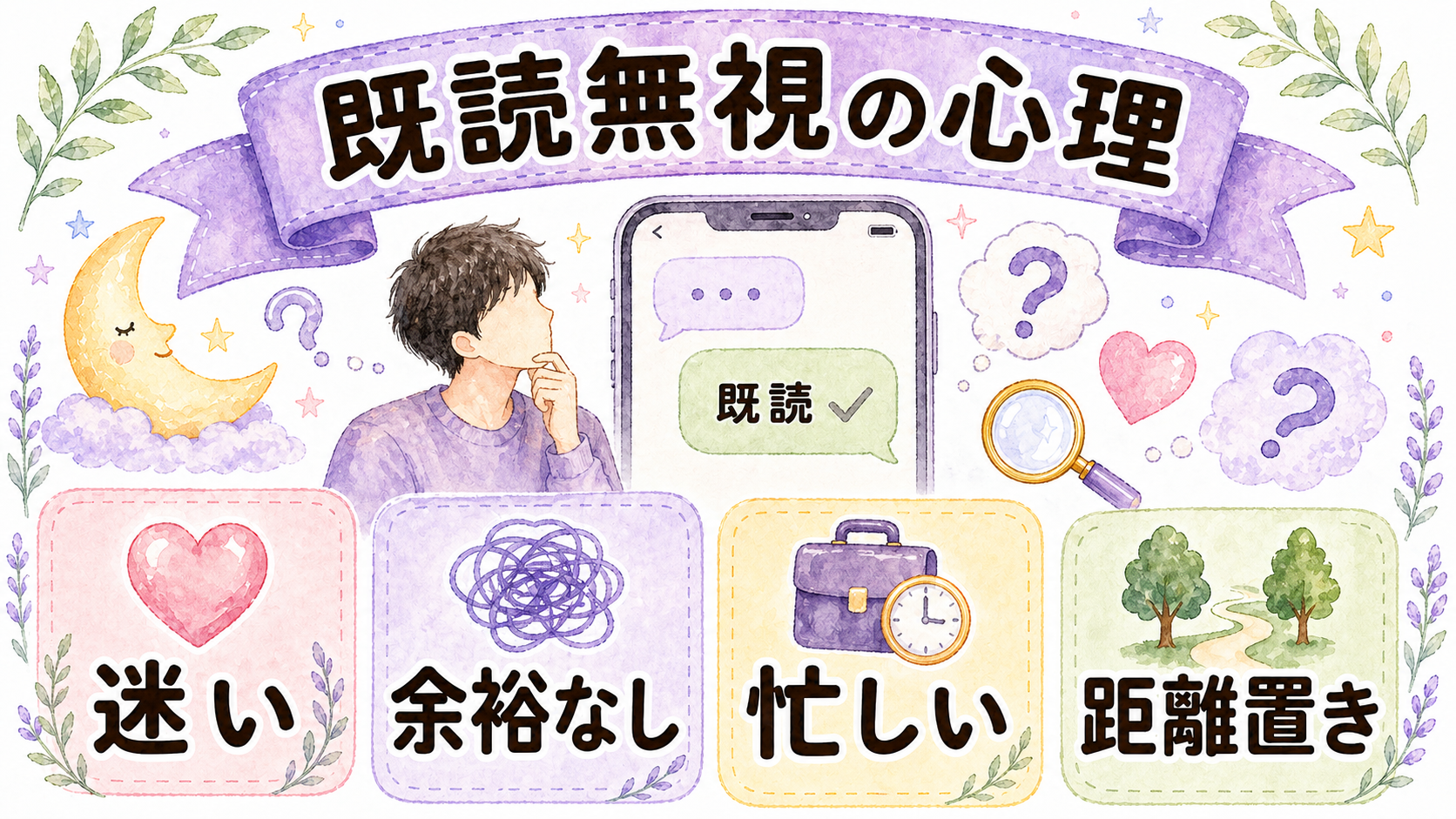 彼が3日既読無視する心理