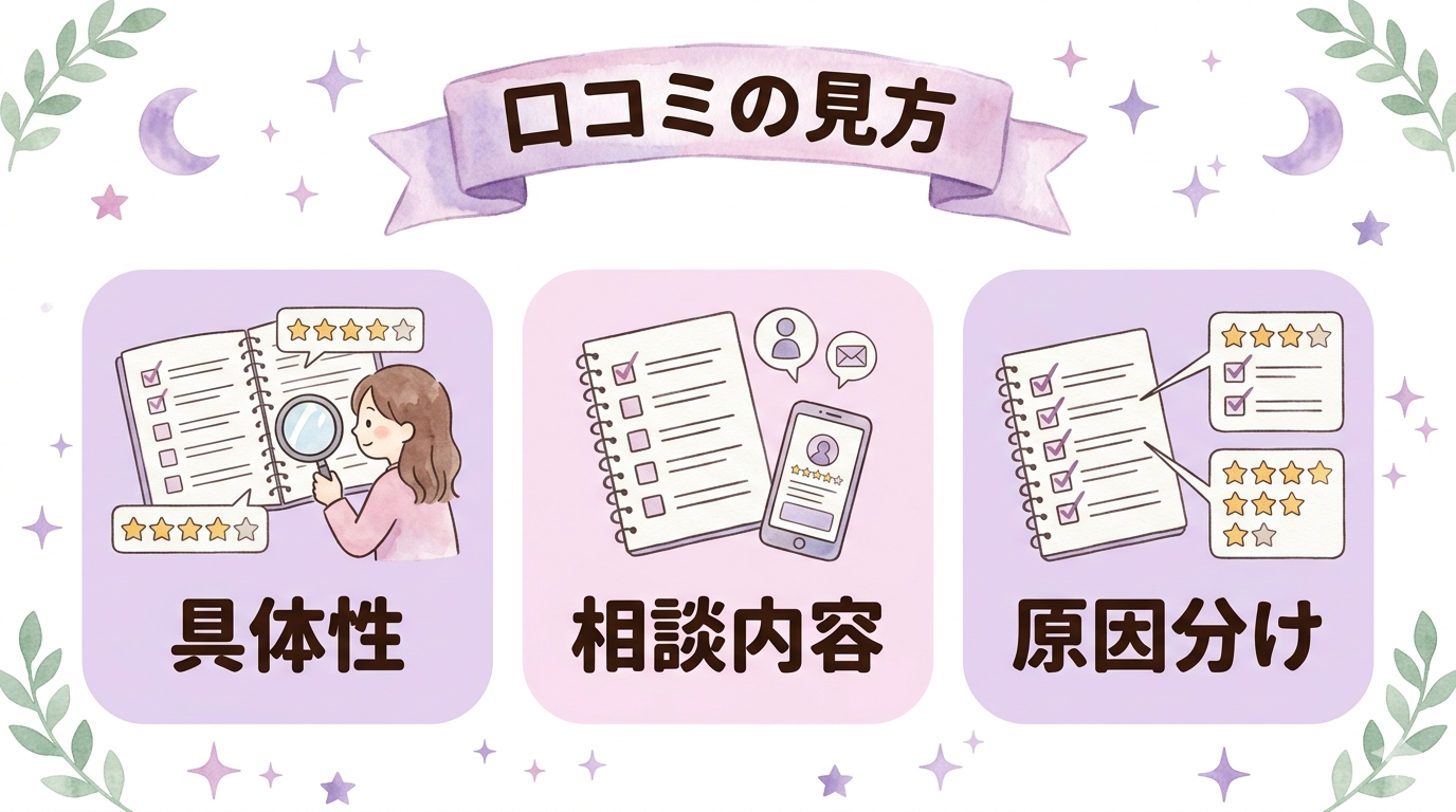 信頼できる口コミを見分けるチェックリスト