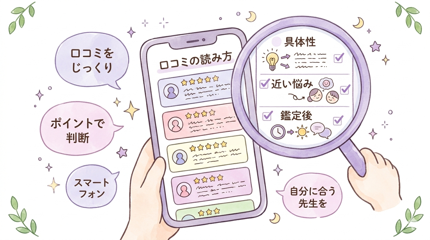 第三者口コミで見る恋愛鑑定の当たりやすさ