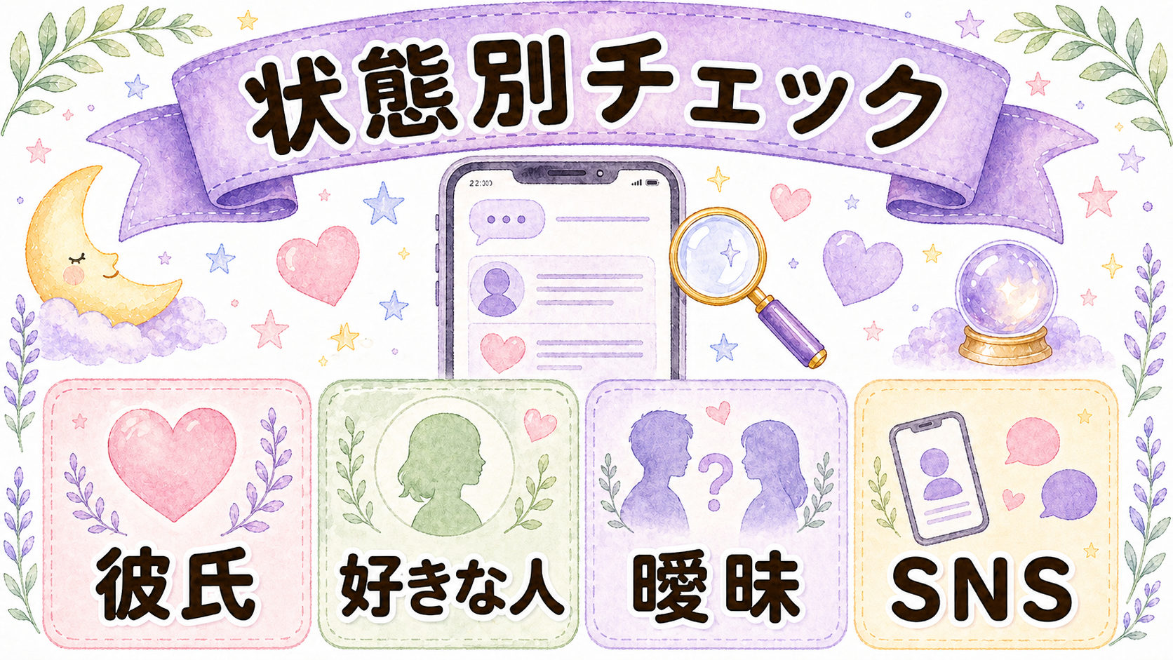 彼の既読無視を関係性別に見分ける