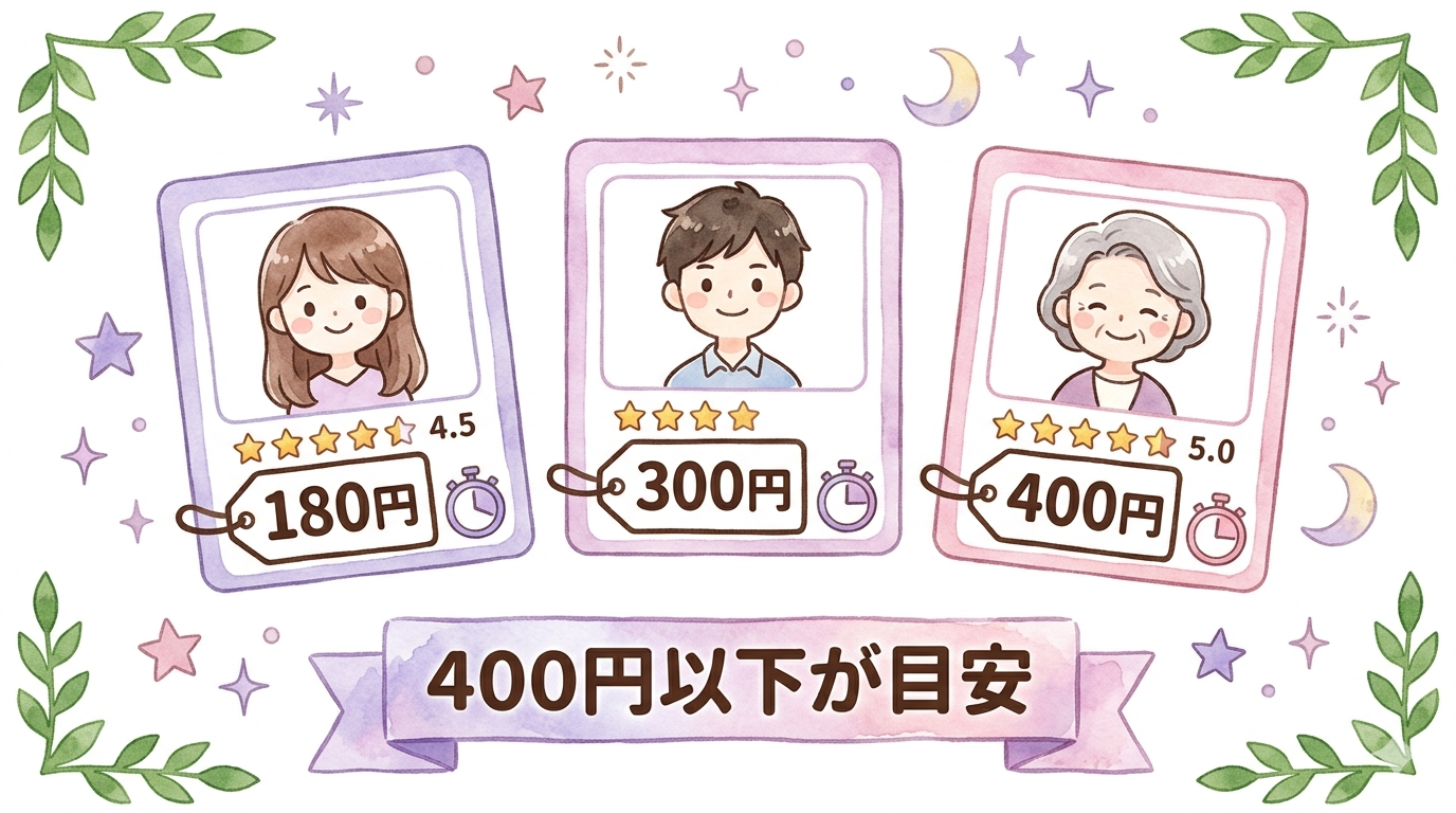 ヴェルニで初回10分無料に収める先生選びのイラスト