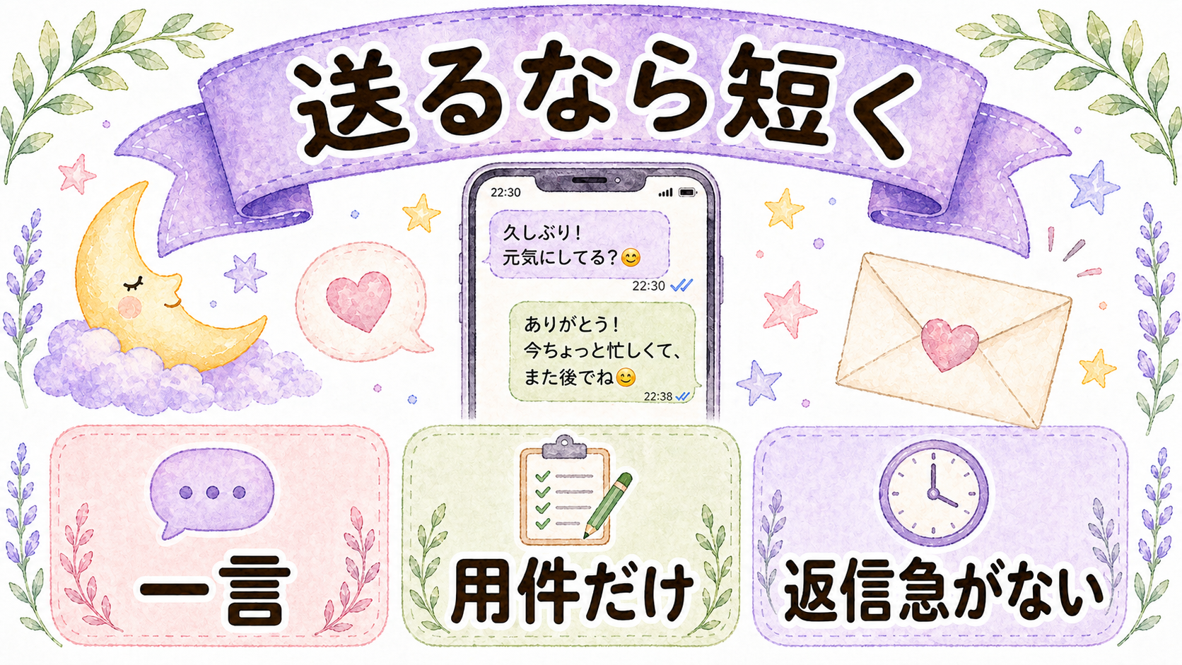 彼に既読無視された時に送ってよい文面例