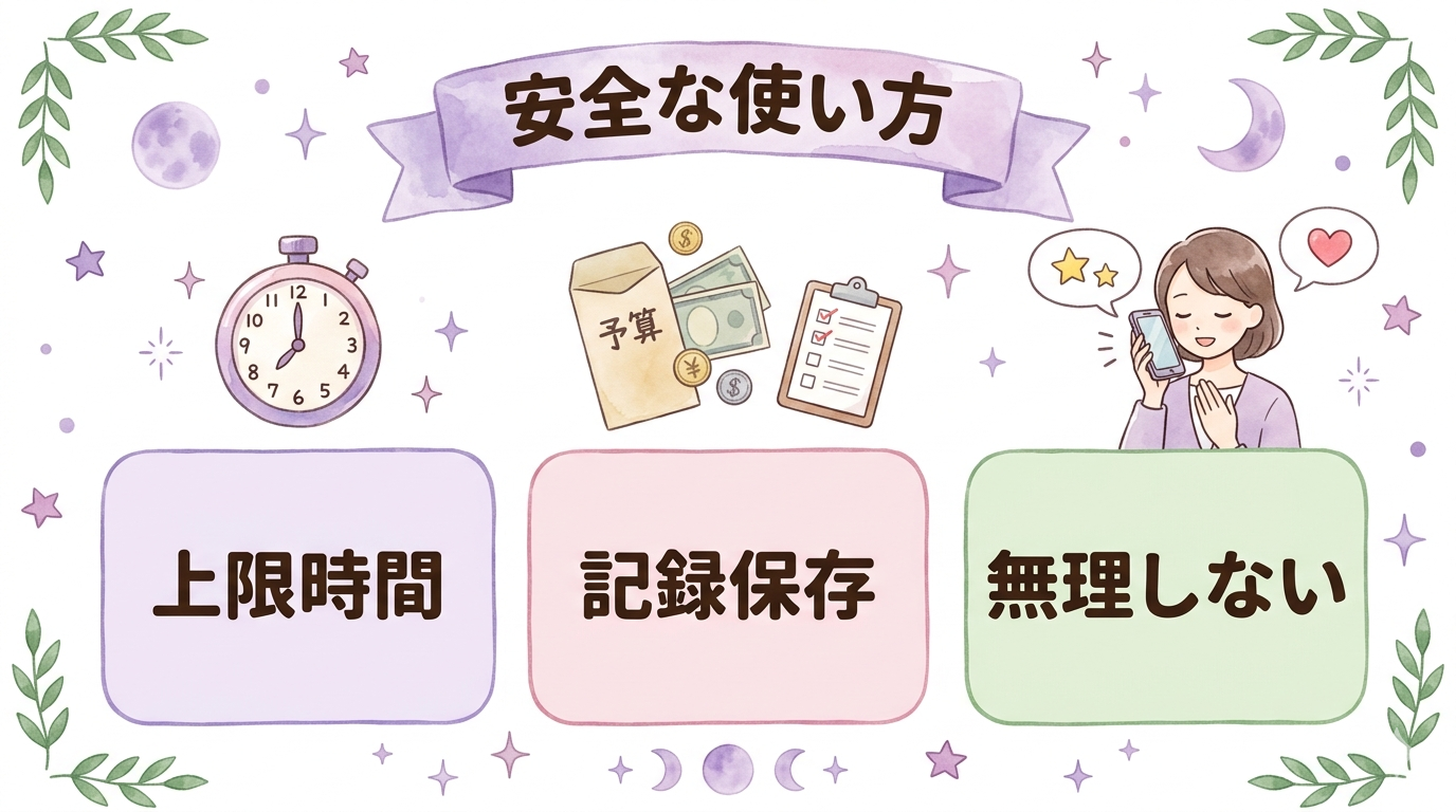 電話占いを安全に使うための予算管理