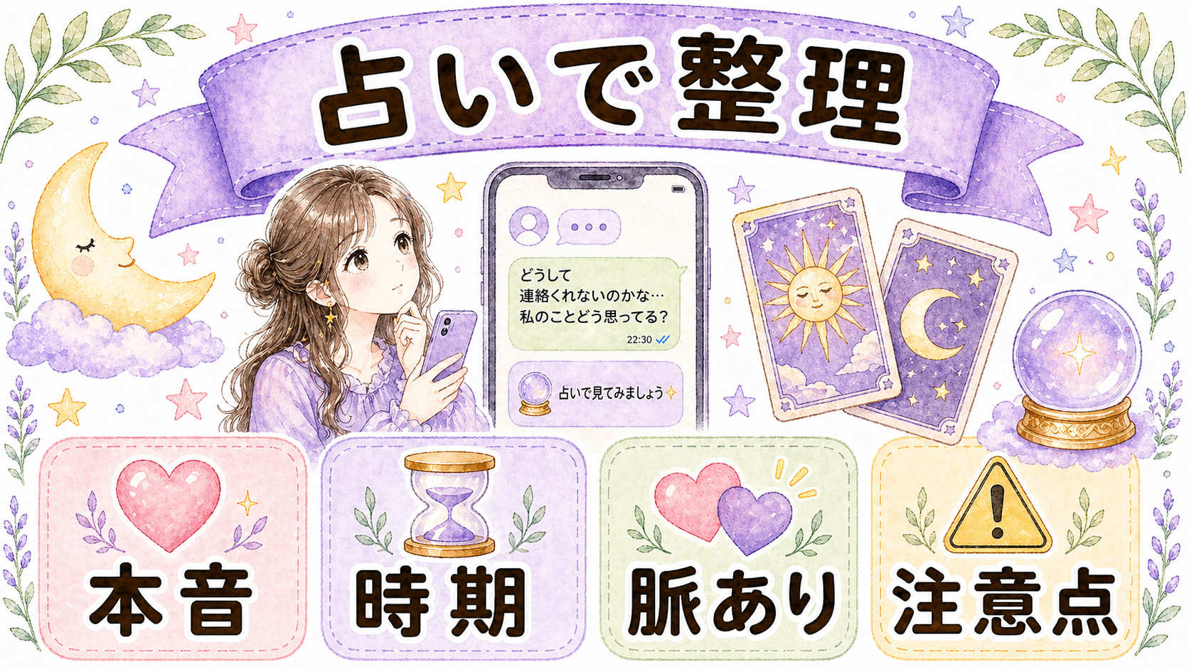 彼の既読無視で占いに相談してわかること