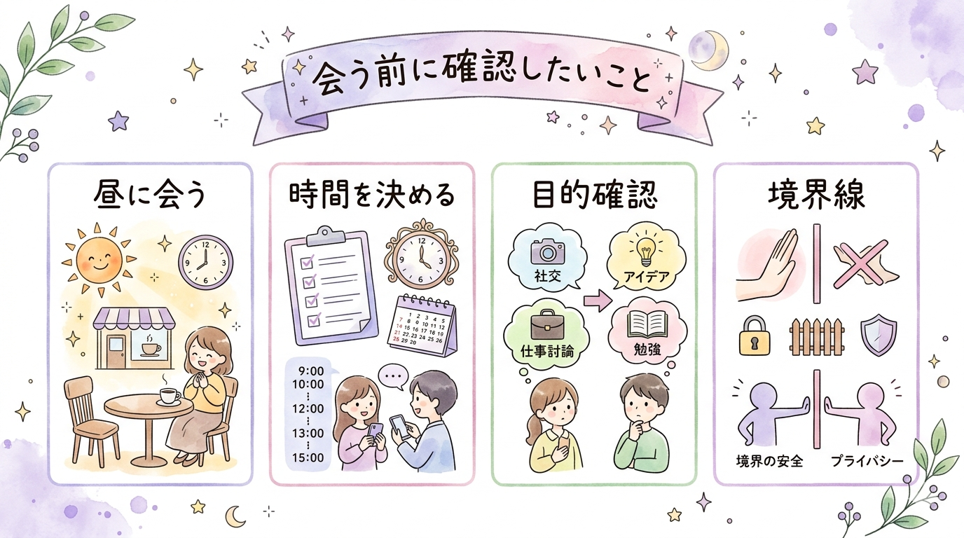 復縁するか迷う時の判断軸をまとめたイラスト