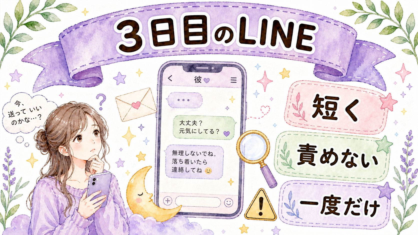 音信不通3日目に送っていいLINEと避けたい追いLINE