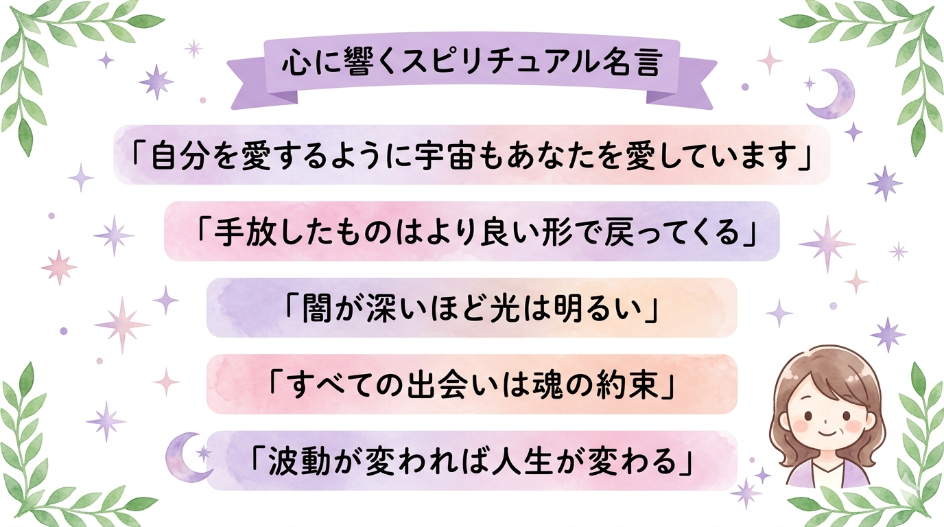 恋愛がうまくいかないときに心に響くスピリチュアルな名言・格言