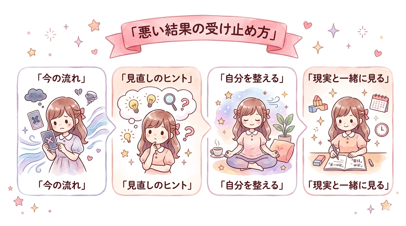 片思い占いを自分で行う時のポイントをまとめた図解