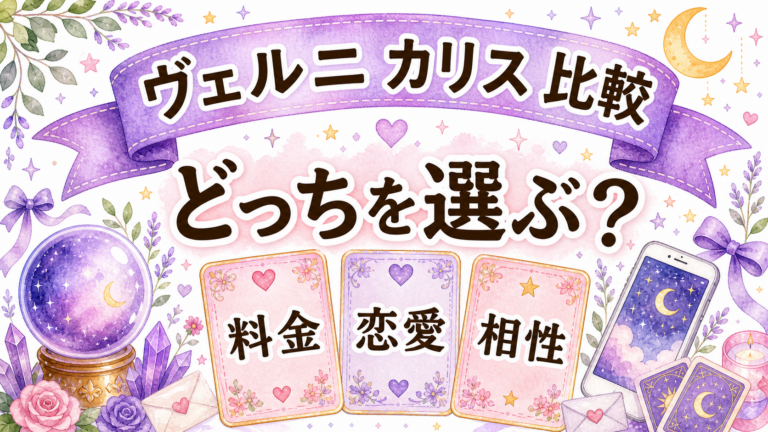 ヴェルニとカリスを比較｜どっちが向いている？料金・初回特典・相談しやすさを解説